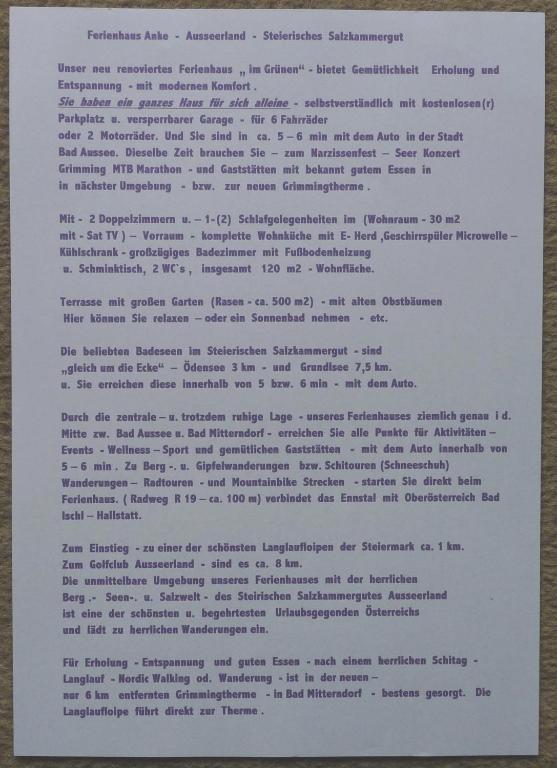 Ferienhaus Anke - Ausseerland Salzkammergut Pichl bei Aussee Buitenkant foto
